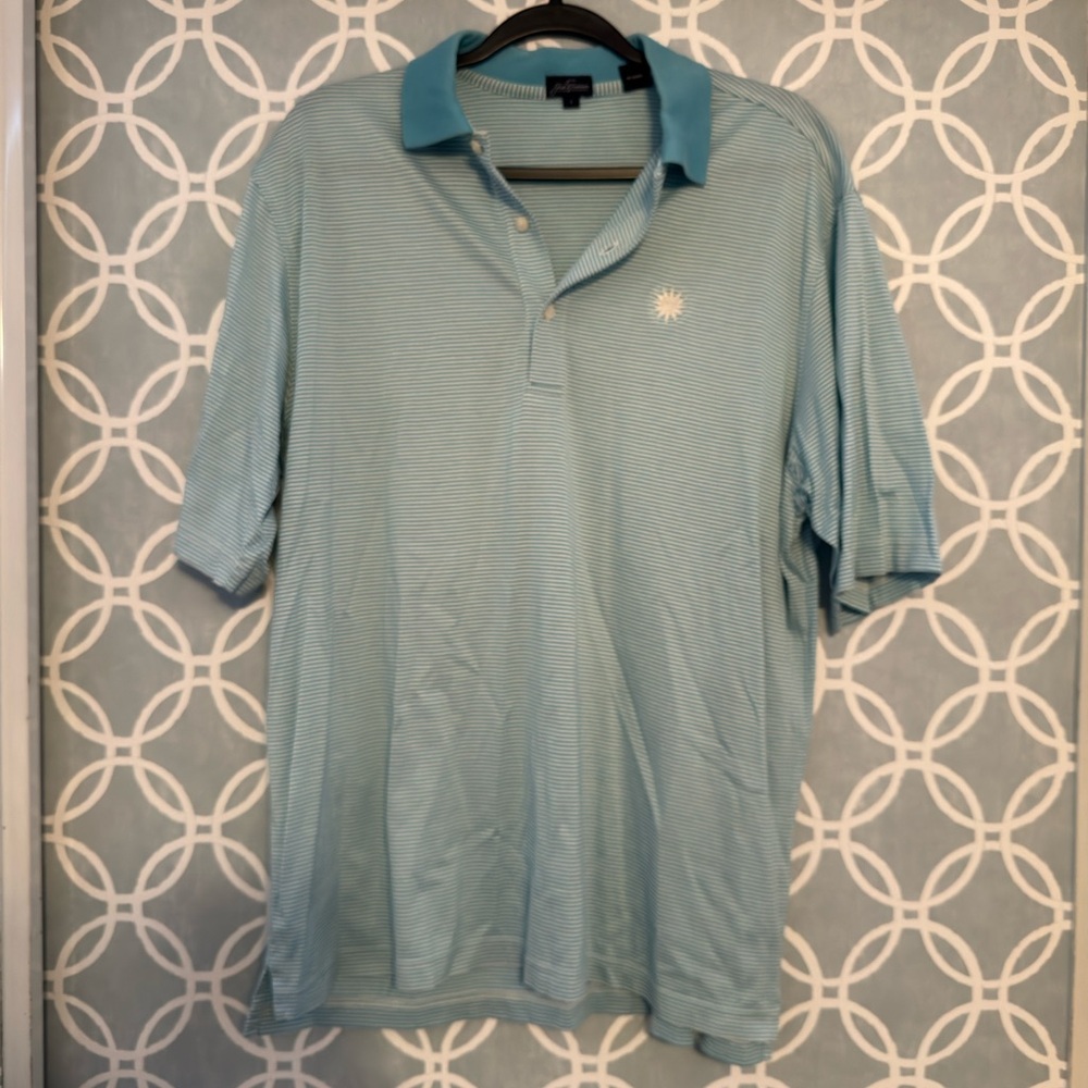 Striped golf shirt